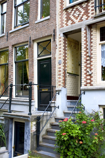 典型的房子阿姆斯特丹典型的房子中心阿姆斯特丹