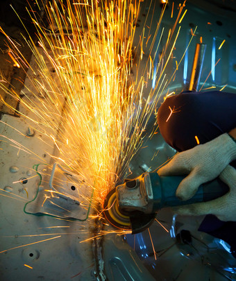 工业金属切割工具铁工<strong>厂商</strong>店工作和减少钢表对美丽的火引发