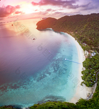 阳阳哎呀岛一个大多数受欢迎的旅行目的地安达曼海<strong>南部</strong>边境缅甸和泰国