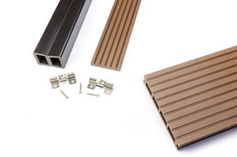 棕色（的）复合装饰板材与紧固材料
