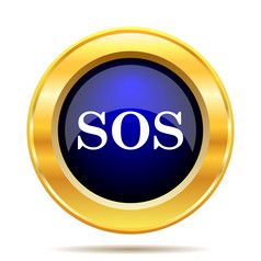 SOS图标互联网按钮白色背景