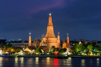 什么阿伦<strong>寺庙</strong>曼谷泰国的最古老的考古网站晚上Hdr图片什么阿伦<strong>寺庙</strong>