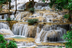 美香惠瀑布看不见的瀑布现在lampang泰国美香惠瀑布