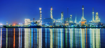 石油炼油厂工厂《暮光之城》潮phraya河曼谷泰国石油炼油厂工厂