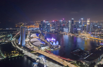 <strong>新</strong>加坡2月空中无人机视图<strong>新</strong>加坡业务区和城市玛丽娜湾湾位于的中央区域<strong>新</strong>加坡2月<strong>新</strong>加坡旅行假期<strong>新</strong>加坡