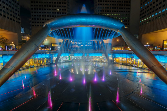 新加坡2月喷泉财富15日城市新加坡具有里程碑意义的金融业务区与摩天大楼2月新加坡喷泉财富15日城市