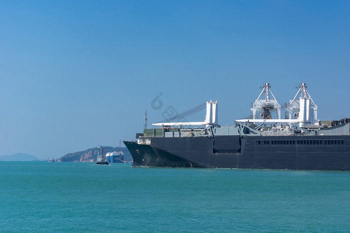 物流和运输国际容器货物船的海洋进口出口物图片