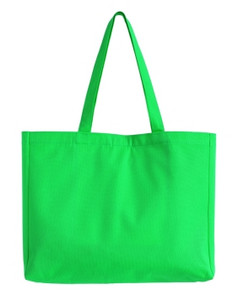 绿色织物袋孤立的白色与剪裁路径