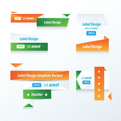 标签集合出售折扣绿色蓝色的橙色