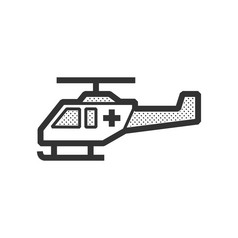 救护车直升机图标