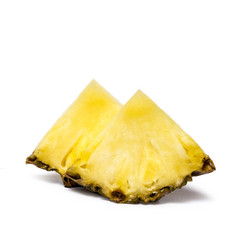 菠萝季度孤立的白色背景包设计元素菠萝季度孤立的白色背景
