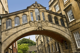的桥叹了口气复制的原始威尼斯牛津大学英格兰的曼联王国伟大的英国