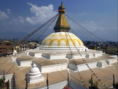 Bouddhanath包达纳特的卡萨凯蒂亚一个的神圣佛教网站加德满都尼泊尔联合国教科文组织世界遗产网站