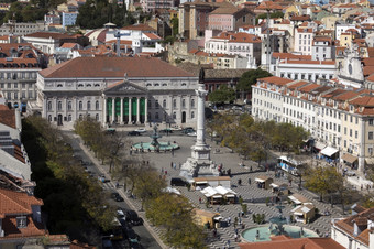 罗西奥工作唐佩德罗和的国家剧院剧院国家dona玛丽的城市中心里斯本葡萄牙