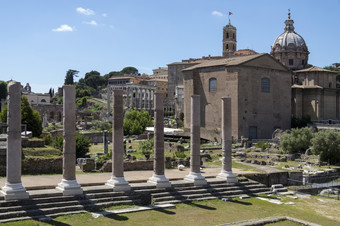 仍然是教堂艾米利亚教堂爱米利娅的罗马论坛的城市罗马意大利的罗马论坛罗马意大利