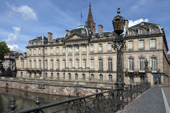 的皇宫罗翰的城市斯特拉斯堡法国的前住宅的prince-bishops和红衣主教的房子罗翰古老的法国高贵的家庭日期从和现在博物馆和主要具有里程碑意义的的城市