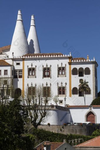 辛特拉附近里斯本葡萄牙的宫辛特拉的前夏天住宅葡萄牙语皇家家庭联合国教科文组织世界遗产网站