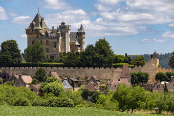 酒庄蒙特<strong>福特</strong>城堡的法国联合维塔克的多尔多涅地区法国