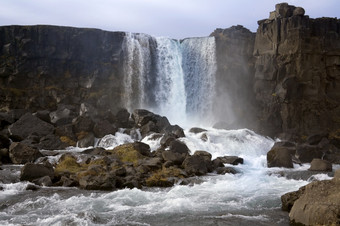 河部分的裂痕谷平<strong>维拉</strong>尔冰岛引起的构造板运动的北美国和欧洲盘子哪一个是撕的土地分开不断扩大的冰岛一年