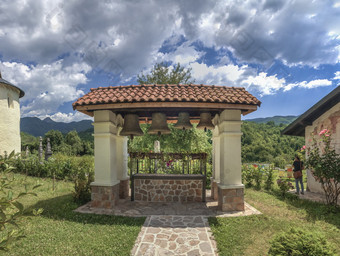 科拉辛黑山共和国正统的修道院莫拉卡一个的大多数受欢迎的的地方访问游客黑山共和国莫拉卡修道院黑山共和国