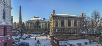 敖德萨乌克兰医疗大学敖德萨乌克兰阳光明媚的冬天一天医疗大学敖德萨乌克兰