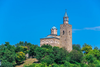 父权大教堂的神圣的提升神的Tsarevets堡垒伟大tarnovo保加利亚阳光明媚的夏天一天父权大教堂的Tsarevets堡垒伟大tarnovo保加利亚