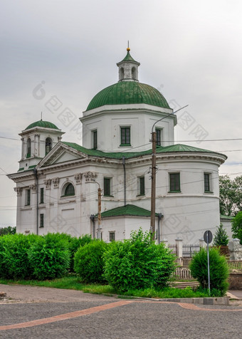 如果tserkva乌克兰教堂伊凡的浸信会的城市如果tserkva乌克兰多云的夏天一天教堂伊凡的浸信会如果tserkva乌克兰