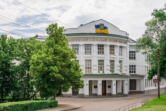 如果tserkva乌克兰国家农业大学的城市如果tserkva乌克兰多云的夏天一天国家农业大学如果tserkva城市乌克兰