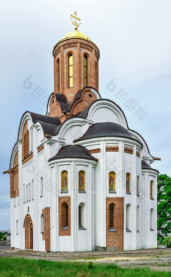 如果tserkva乌克兰格奥尔基耶夫斯卡heorhiyivska教堂的城市如果tserkva乌克兰多云的夏天一天格奥尔基耶夫斯卡教堂如果tserkva乌克兰