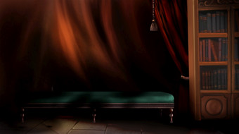 黑暗房间室内的风格富塞利rsquo绘画数字绘画背景插图房间室内的风格富塞利rsquo绘画