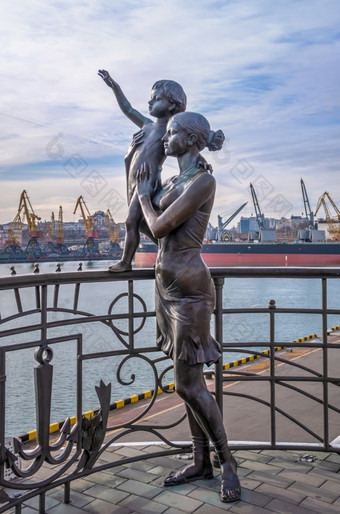 敖德萨乌克兰<strong>纪念碑</strong>的水手妻子的海港敖德萨乌克兰<strong>纪念碑</strong>的水手妻子敖德萨乌克兰
