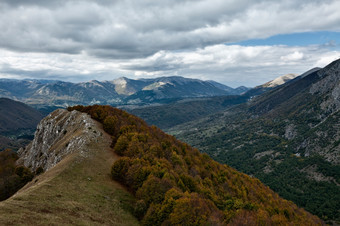 Abruzzo<strong>国家</strong>公园从的<strong>峰会</strong>山amaro意大利