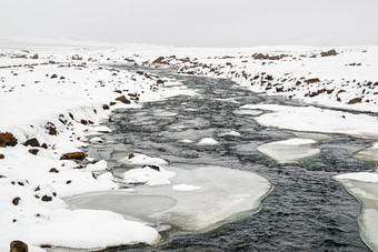 河之前蜗牛瀑布附近劳加费尔冰岛河之前蜗牛瀑布冰岛