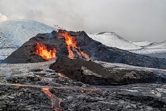 fagradalsfjall火山火山<strong>喷发</strong>雷克雅内斯半岛周围公里从雷克雅维克冰岛fagradalsfjall火山火山<strong>喷发</strong>冰岛