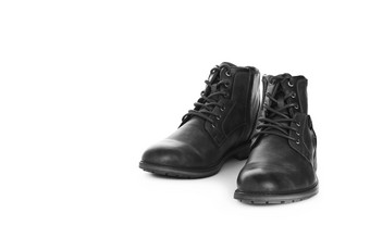 但rsquo鞋子黑色的颜色休闲孤立的白色背景但rsquo鞋子黑色的休闲孤立的白色背景