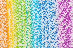 手画色彩斑斓的石油柔和的彩虹背景蜡笔背景