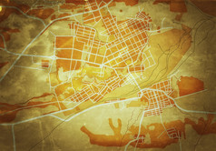 地图的城市导航旅游指南路线城市图表地理位置难看的东西古董改造
