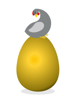 鸡大金蛋鸟巢珍贵的鸡蛋农场鸟携带鸡蛋珍贵
