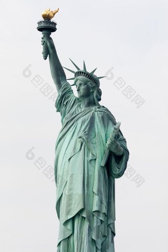 的雕像<strong>自由</strong>巨大的新古典主义雕塑<strong>自由</strong>岛新<strong>纽约</strong>港新<strong>纽约</strong>城市