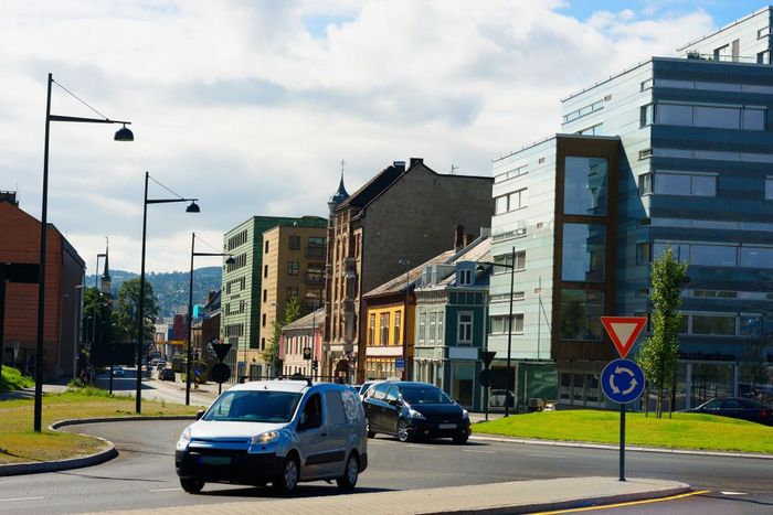 挪威城市街道挪威城市街道