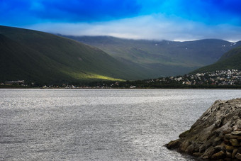 典型的挪威景观背景典型的挪威景观背景