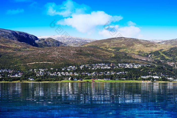 挪威社区景观背景挪威社区景观背景