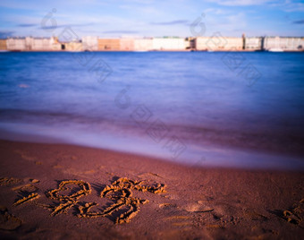 水平生动的爱<strong>圣彼得堡</strong>海滩写作背景背景水平生动的爱<strong>圣彼得堡</strong>海滩写作后台