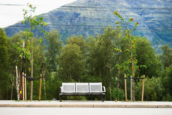 挪威城市公共汽车板凳上运输背景挪威城市公共汽车板凳上运输背景