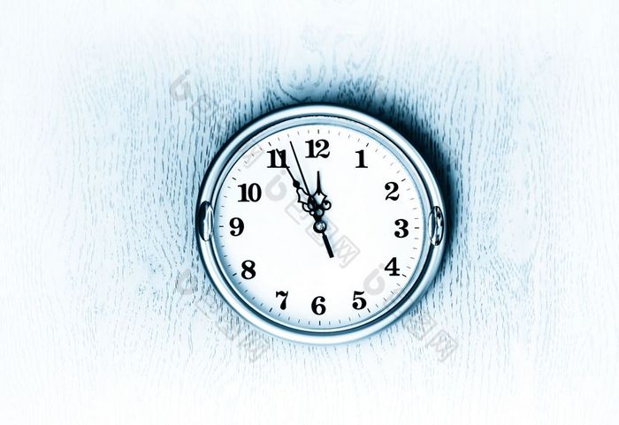 古董蓝色的时钟的墙纹理背景古董蓝色的时钟的墙纹理背景