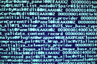 海军蓝色的像素化电脑代码背景海军蓝色的像素化电脑代码背景