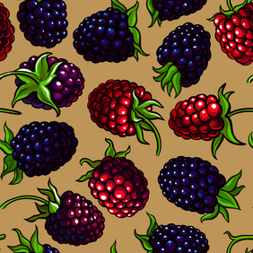 一种杂交草莓向量模式颜色一种杂交草莓