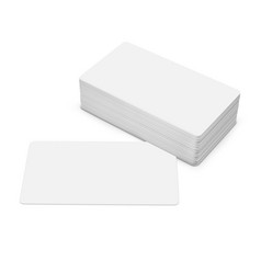 业务卡片业务卡片孤立的白色背景