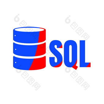 SQL<strong>数据</strong>库图标标志设计应用程序SQL<strong>数据</strong>库图标标志设计应用程序红色的和<strong>蓝色</strong>的黑暗登记与影子