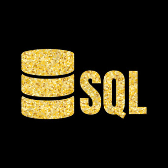 SQL数据库图标标志设计应用程序SQL数据库图标标志设计应用程序黄金登记<strong>黑暗黑</strong>色的<strong>背景</strong>